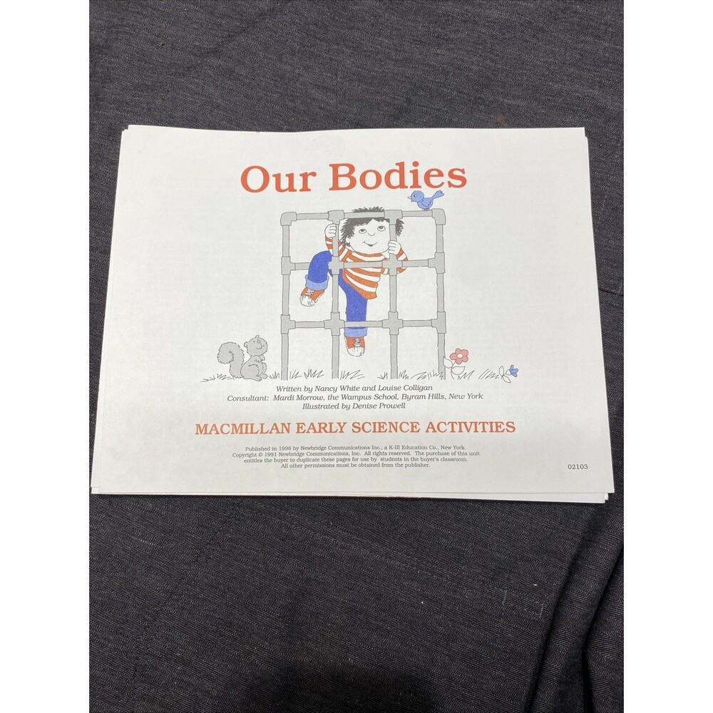 MACMILLAN Early Science Activities Homeschooling Teaching Education Our Bodies